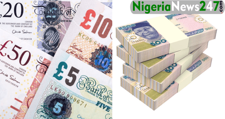 Pounds To Naira Black Market Exchange Rate Today 18th April 2024