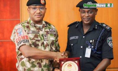 Major General AE Abubakar and CP Emmanuel Olugbemiga Adesina