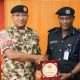 Major General AE Abubakar and CP Emmanuel Olugbemiga Adesina