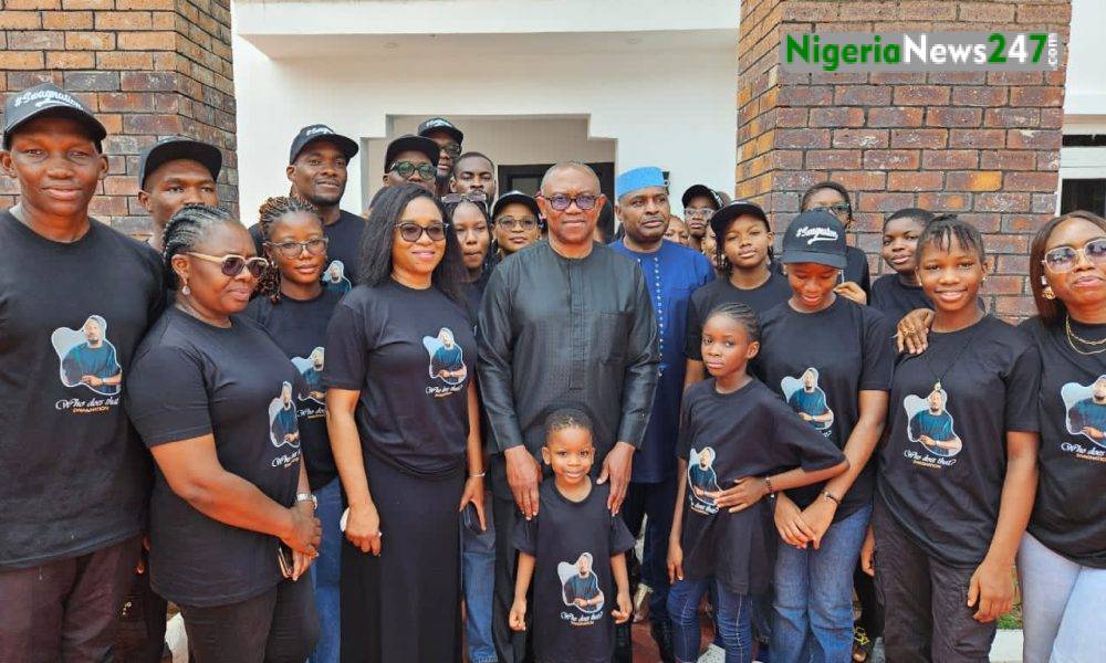Peter Obi pays last respect to Junior Pope
