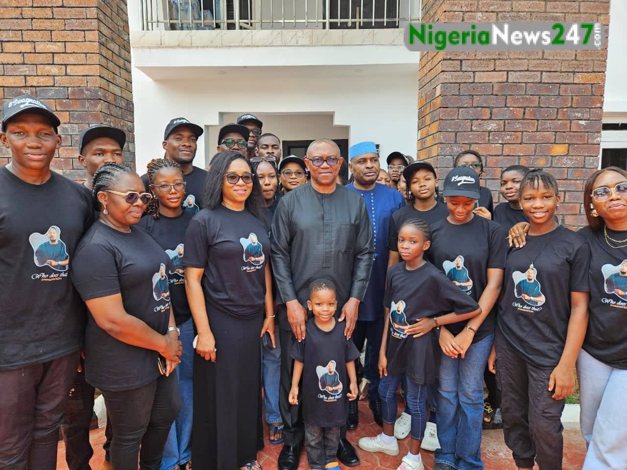 Peter Obi pays last respect to Junior Pope