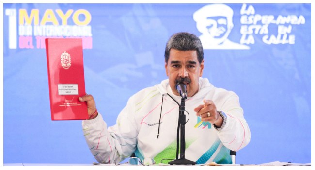 This handout picture released by the Venezulan Presidency shows Venezuelas President Nicolas Maduro