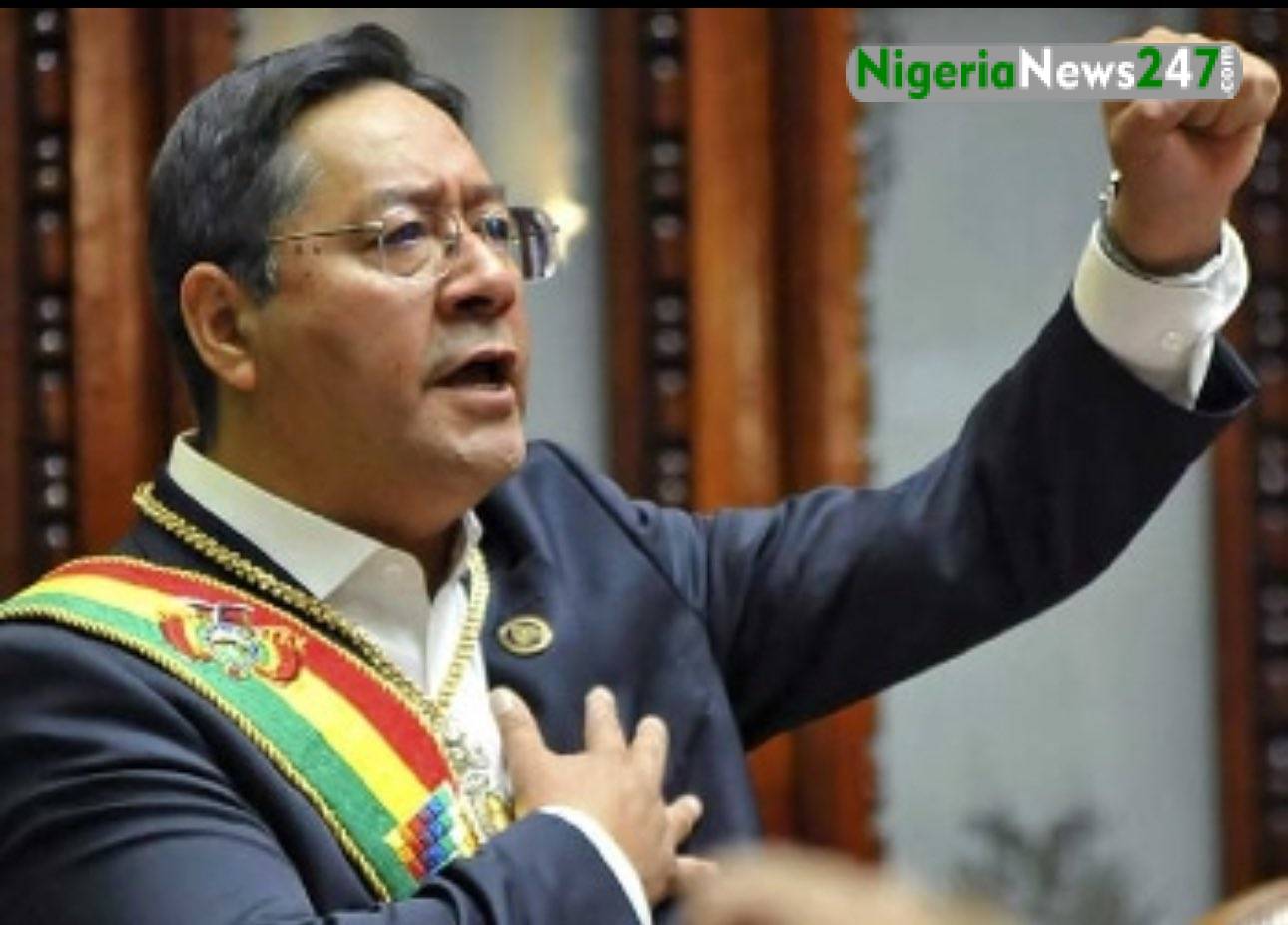 Bolivian President Luis Acre