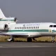 Nigerias presidential jet is parked in London