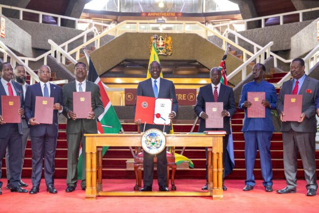 Ruto signs IEBC Bill into Law at KICC