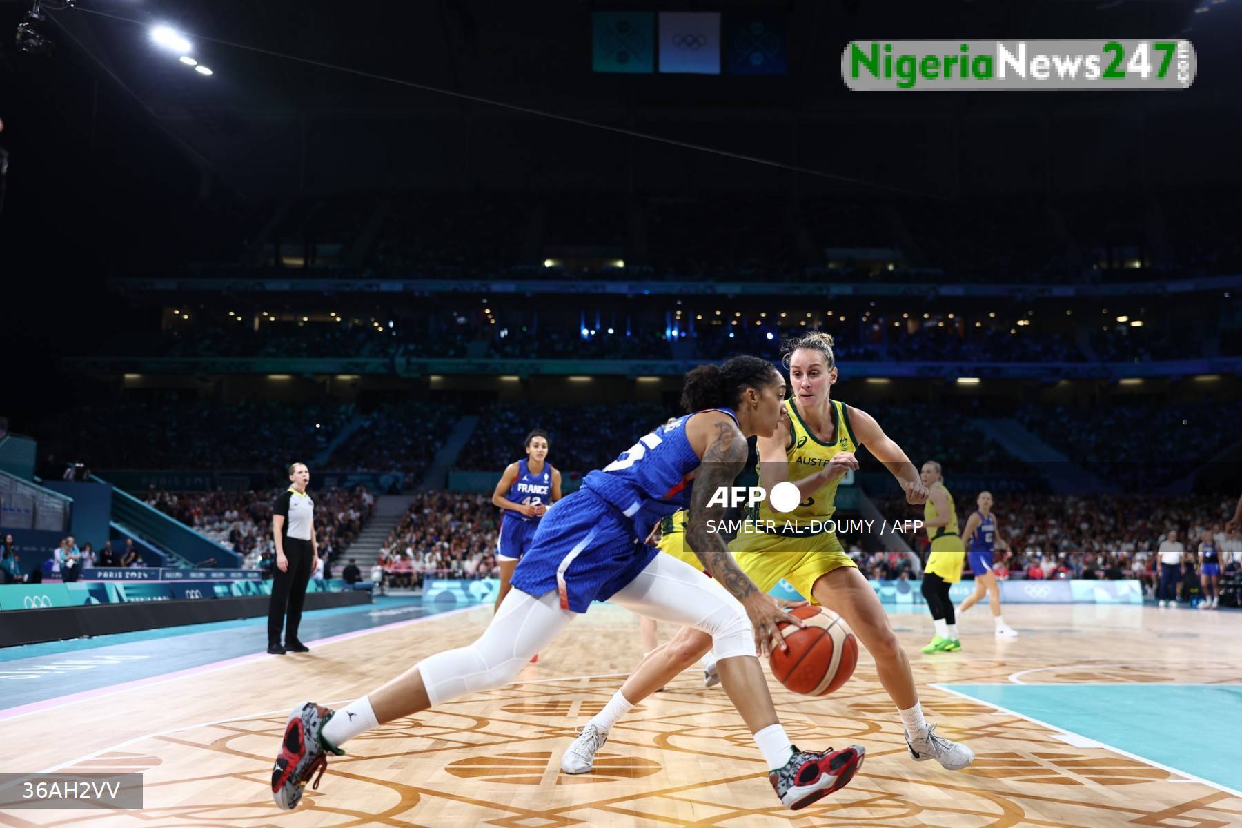 AFP 20240804 36AH2VV v1 Mockup BasketballOlyParis2024AusFra 1