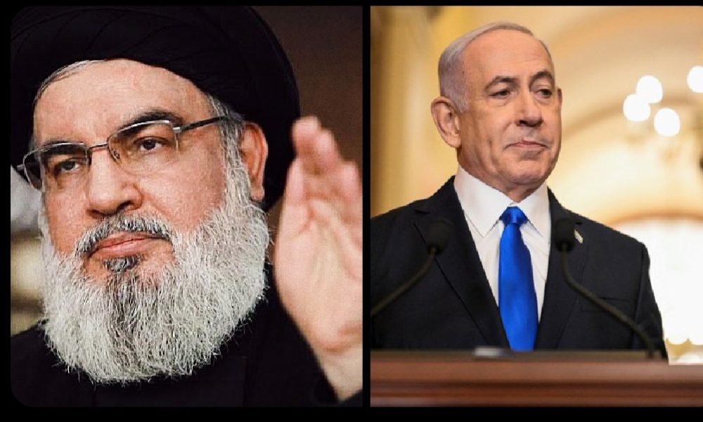 Hezbollah leader and Benjamin Netanyahu