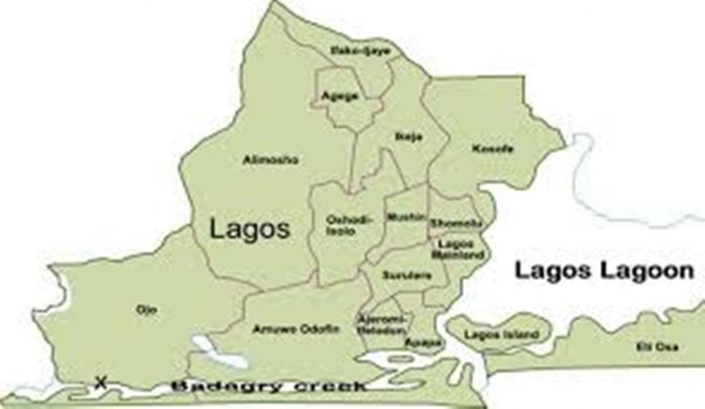 Map of Lagos State