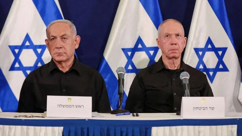 Benjamin Netanyahu and Yoav Gallant