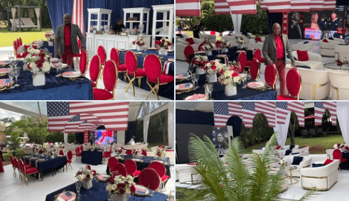 Donald Kipkorir throws a party to celebrate Donald Trump's victory