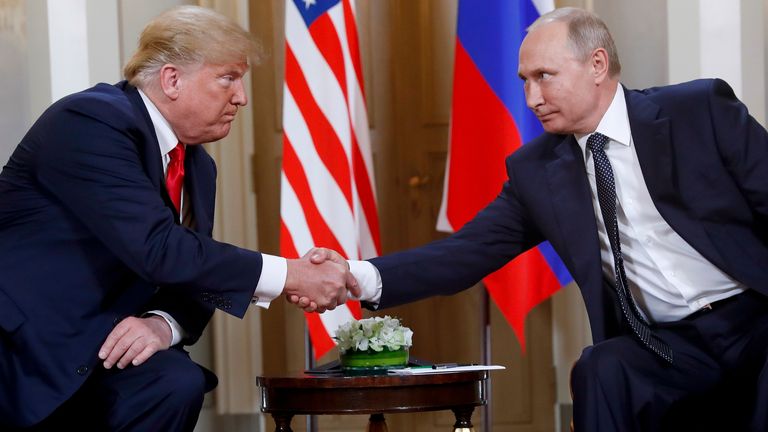Donald Trump and Vladimir Putin