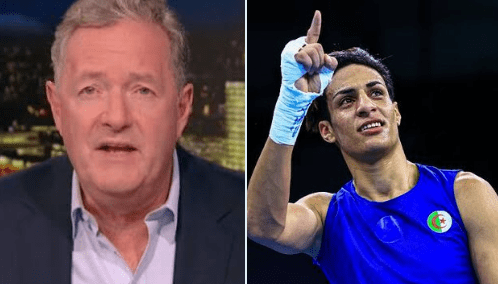 Piers Morgan and Imane Khelif