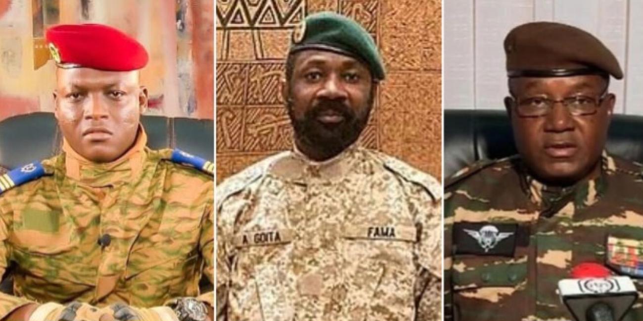 Military Junta leaders in Burkina Faso, Mali and Niger
