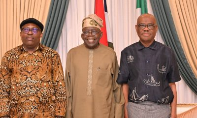 Siminalayi Fubara, Bola Tinubu, and Nyesom Wike