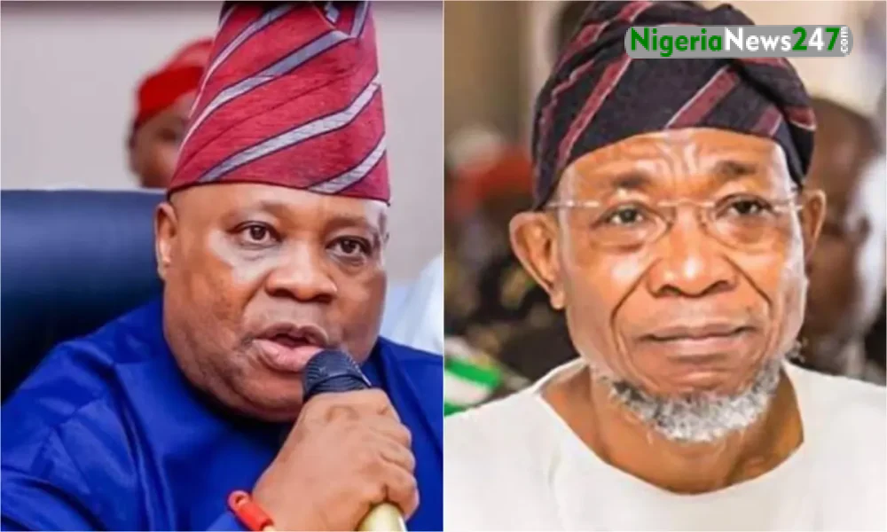 Ademola Adeleke and Rauf Aregbesola