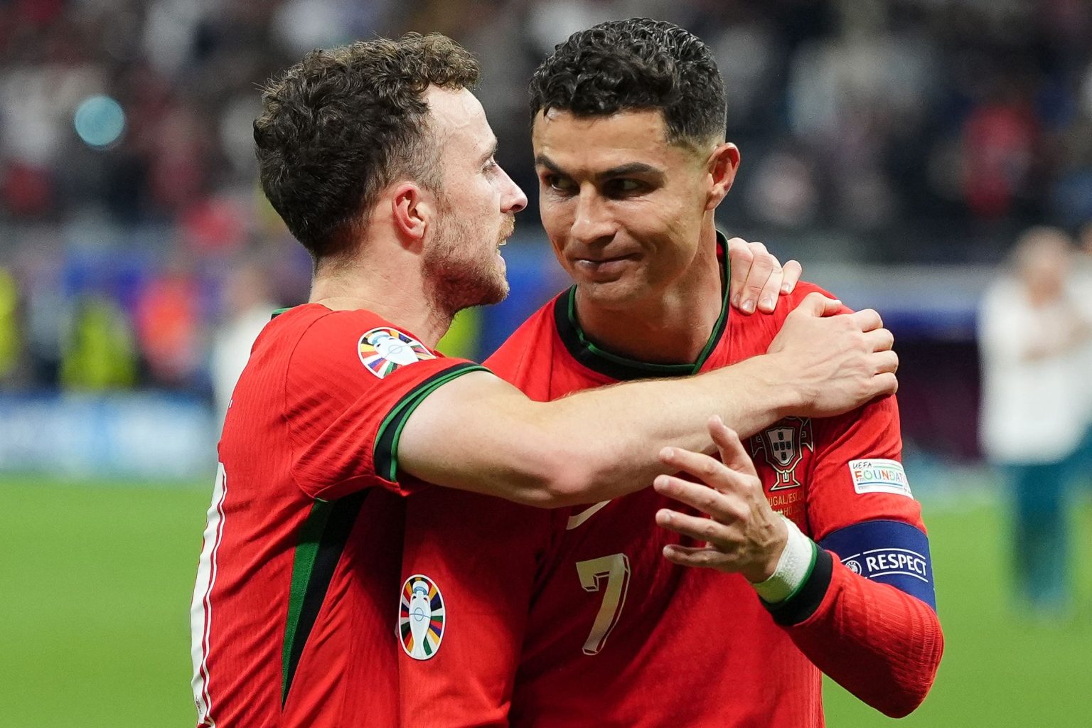 Cristiano Ronaldo and Diogo Jota