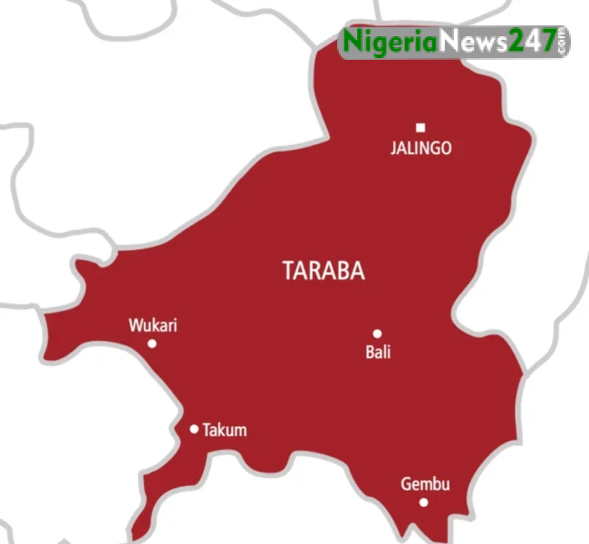 Map of Taraba State