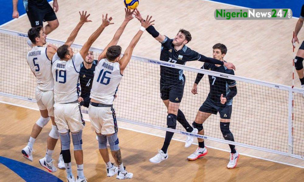 Italy vs Argentina at 2025 FIVB Men's Volleyball World Championship