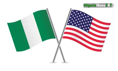 Nigeria and United States flags