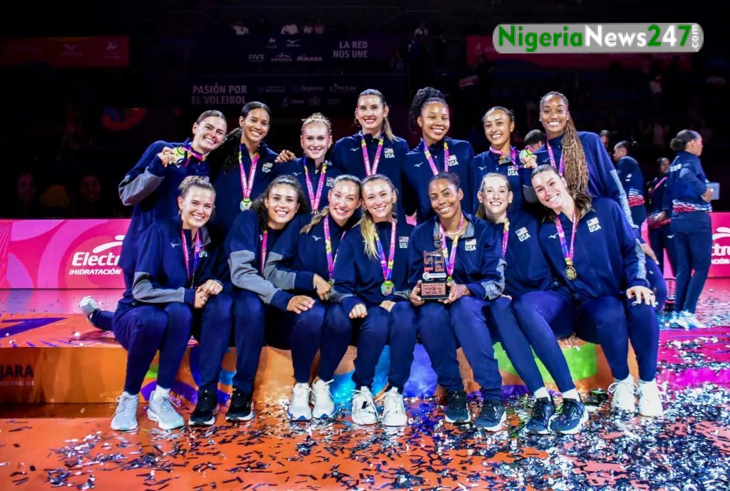 Team USA that won 2025 NORCECA Women’s Final Six