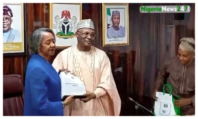 Professor Mahmood Yakubu and May Agbamuche