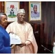 Professor Mahmood Yakubu and May Agbamuche