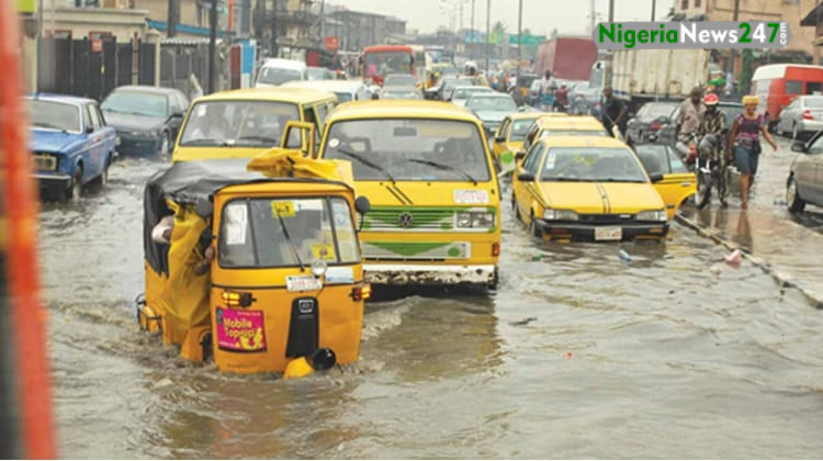collapsed roads and perennial flooding in Lagos