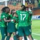 Super Eagles celebrating their goal