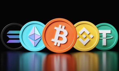 XRP, Bitcoin and Ethereum logos
